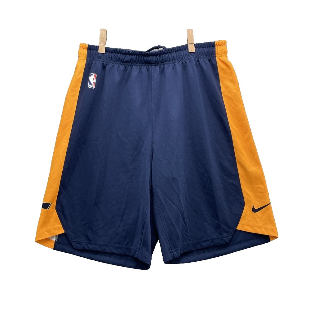 Nike NBA Basketball Shorts Men XXL Orange Blue Training Athletic Running Gym 90s